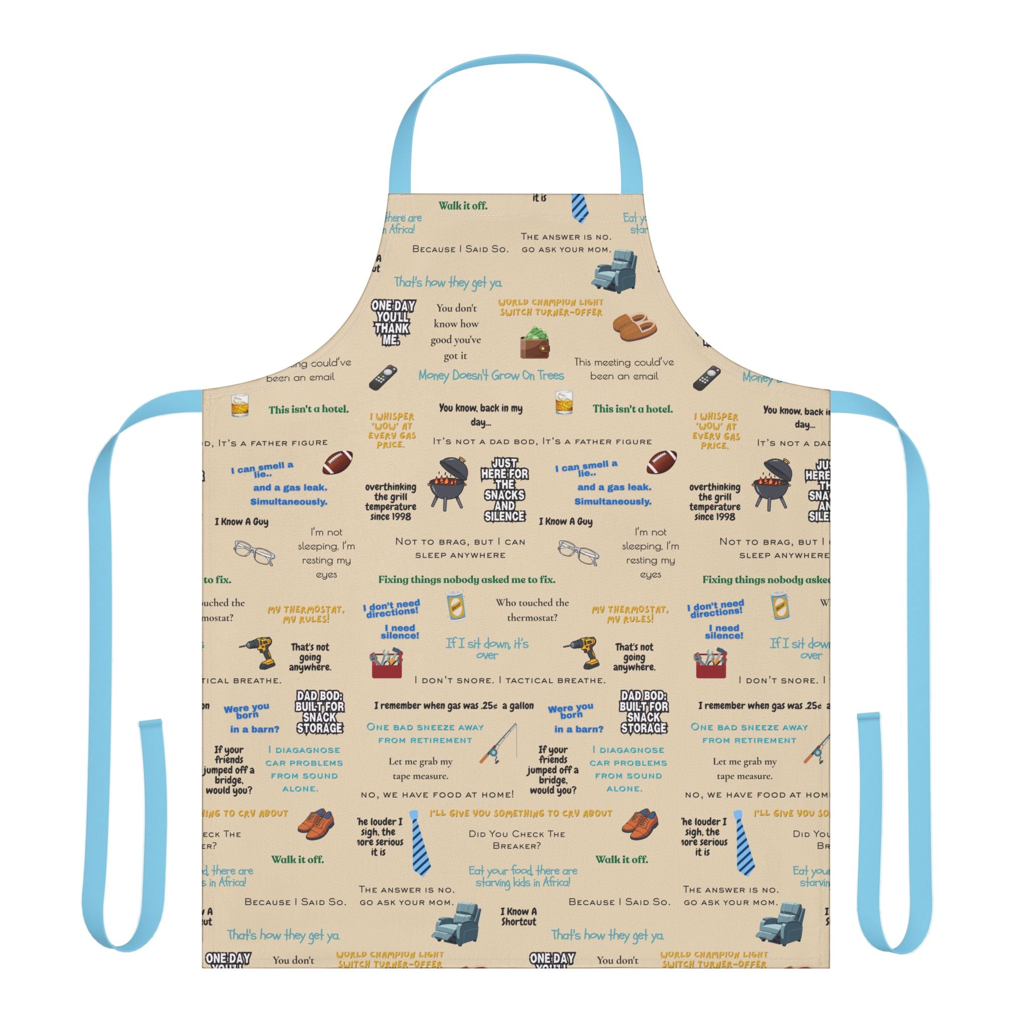 Chef Humor Apron — Funny Cooking Quotes & Icons All-Over Print