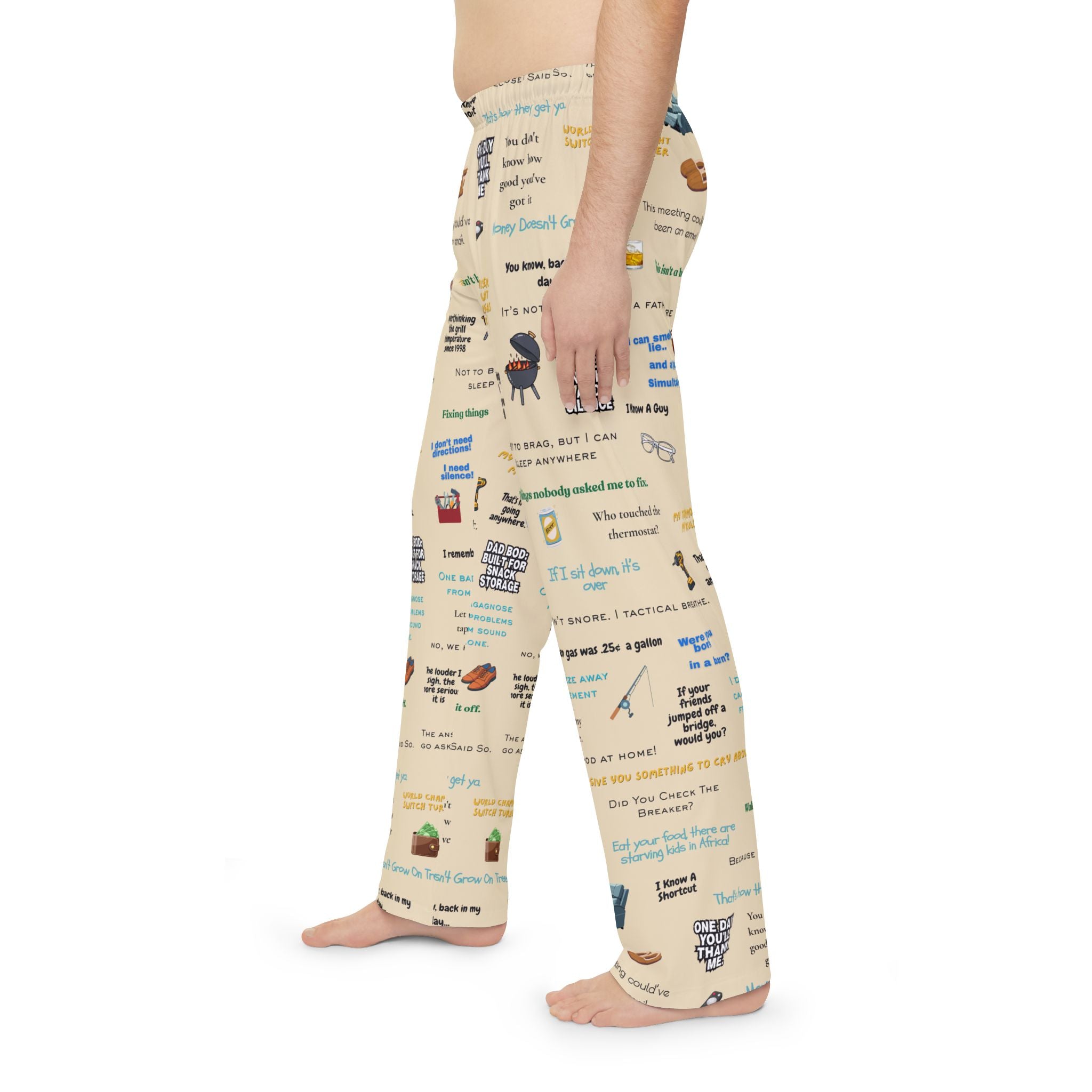 Dad Quotes Pajama Pants — Funny Father's Day Lounge Pants