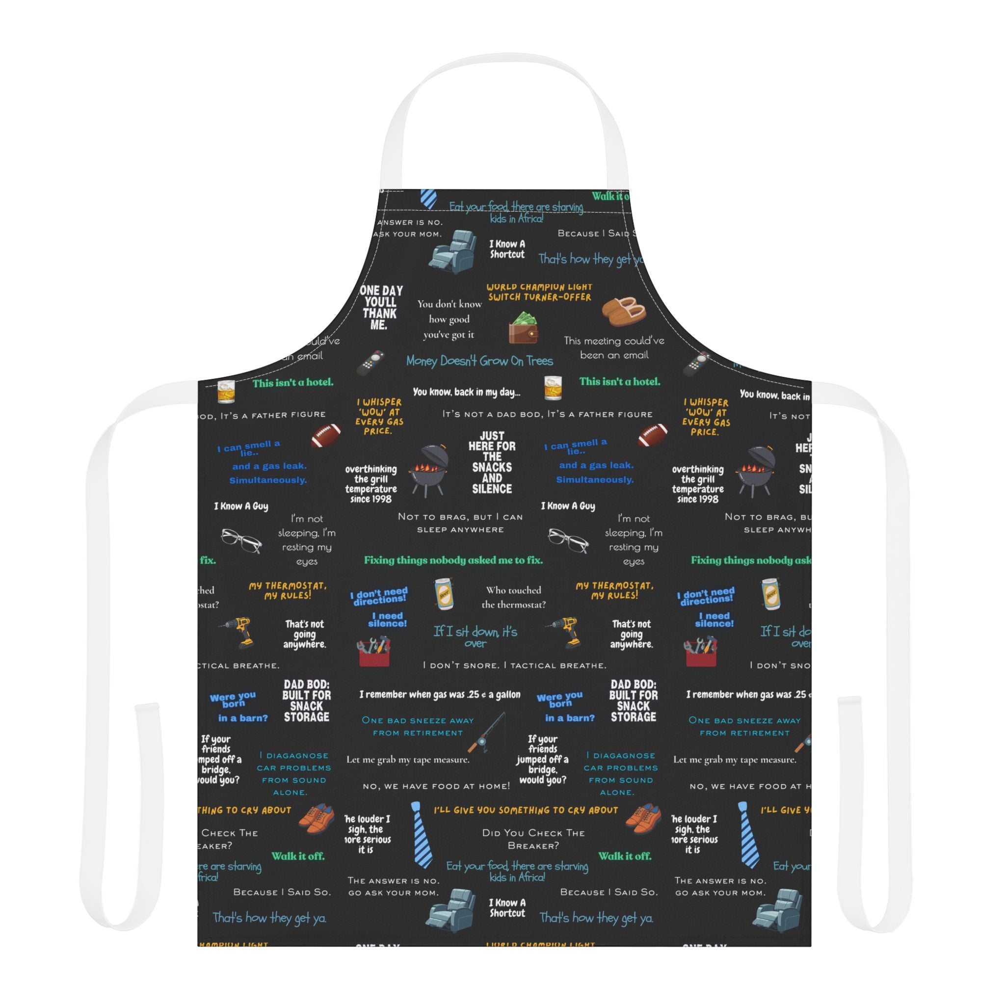Chef Humor Apron — Funny Cooking Quotes & Icons All-Over Print