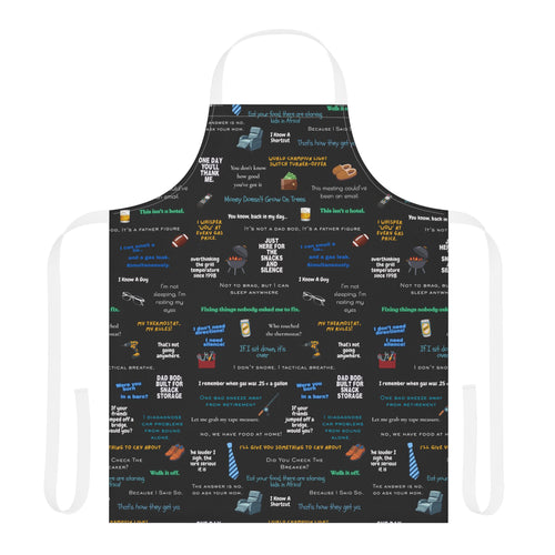 Chef Humor Apron — Funny Cooking Quotes & Icons All-Over Print