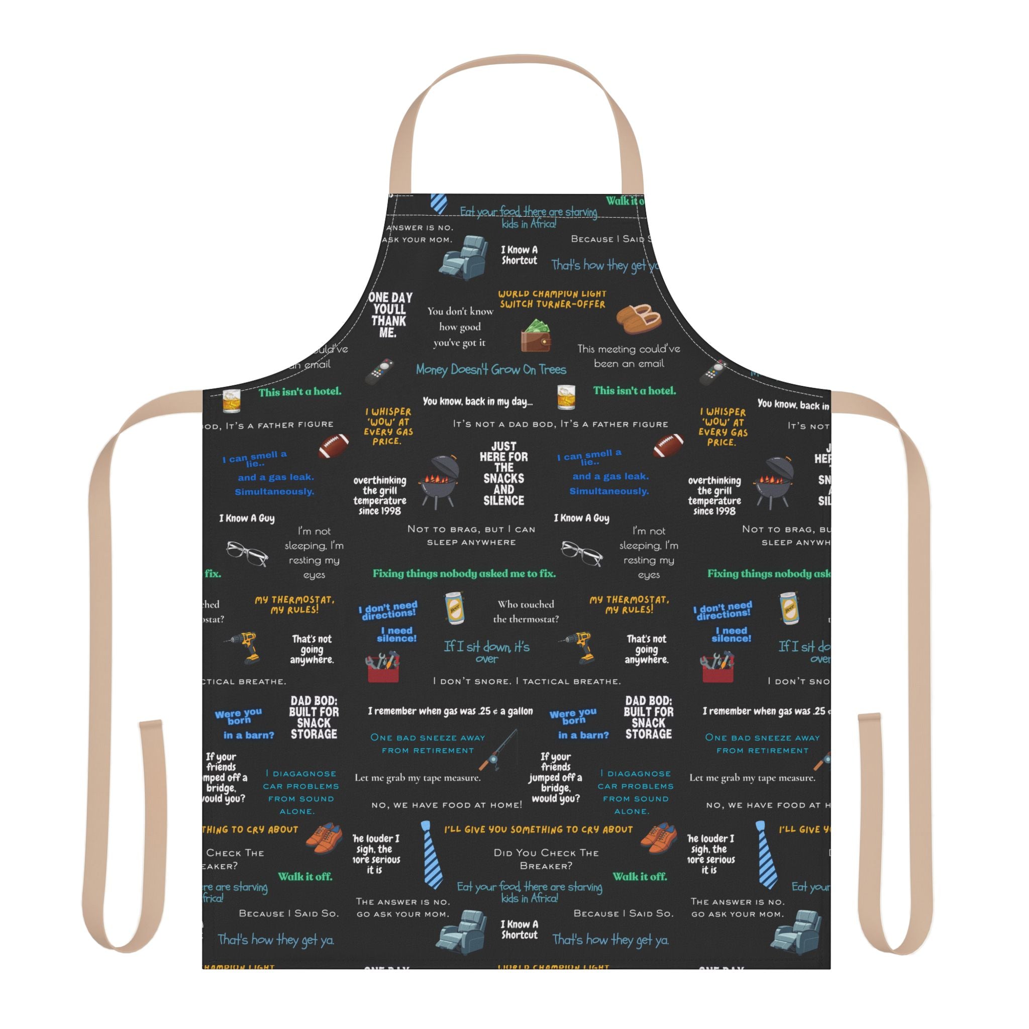 Chef Humor Apron — Funny Cooking Quotes & Icons All-Over Print