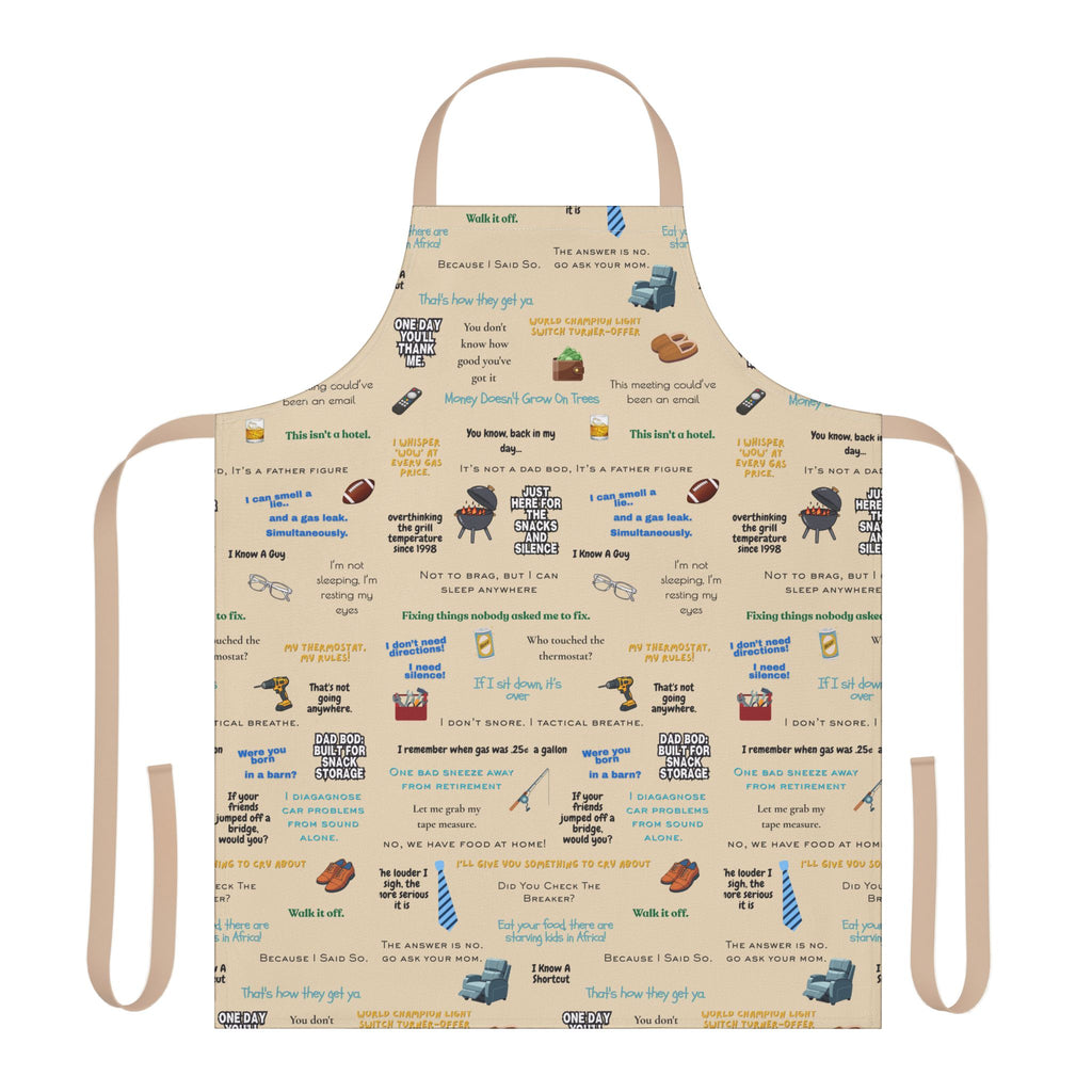 Chef Humor Apron — Funny Cooking Quotes & Icons All-Over Print