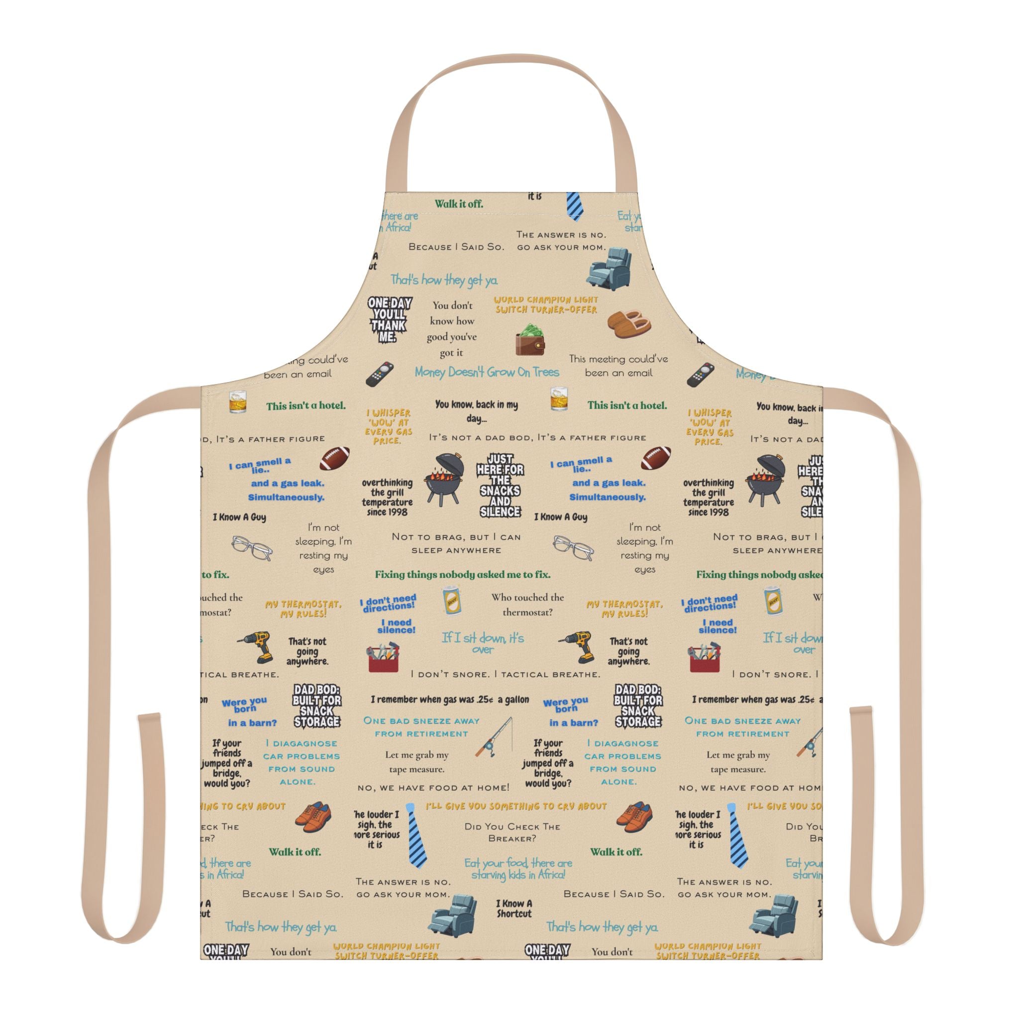 Chef Humor Apron — Funny Cooking Quotes & Icons All-Over Print