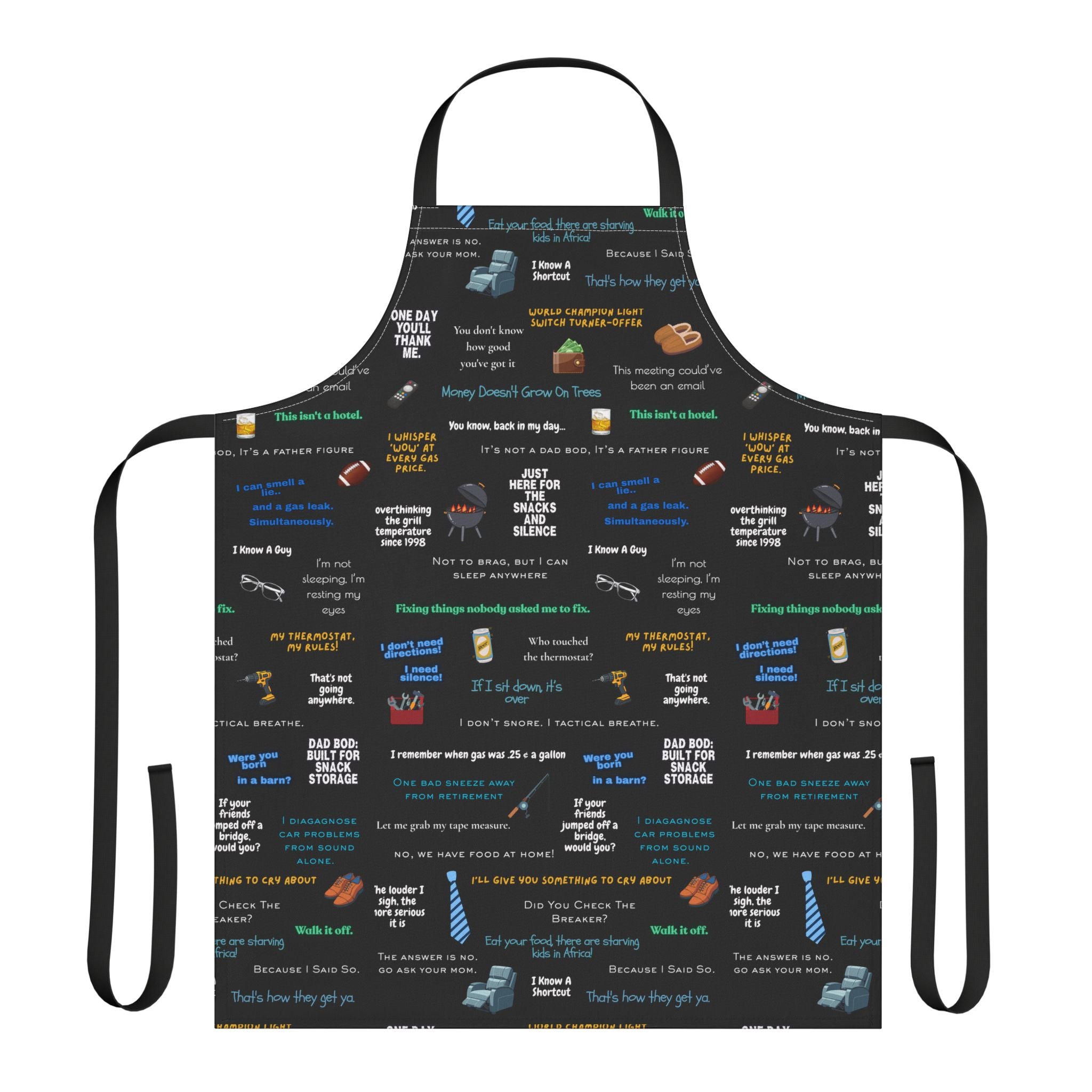 Chef Humor Apron — Funny Cooking Quotes & Icons All-Over Print