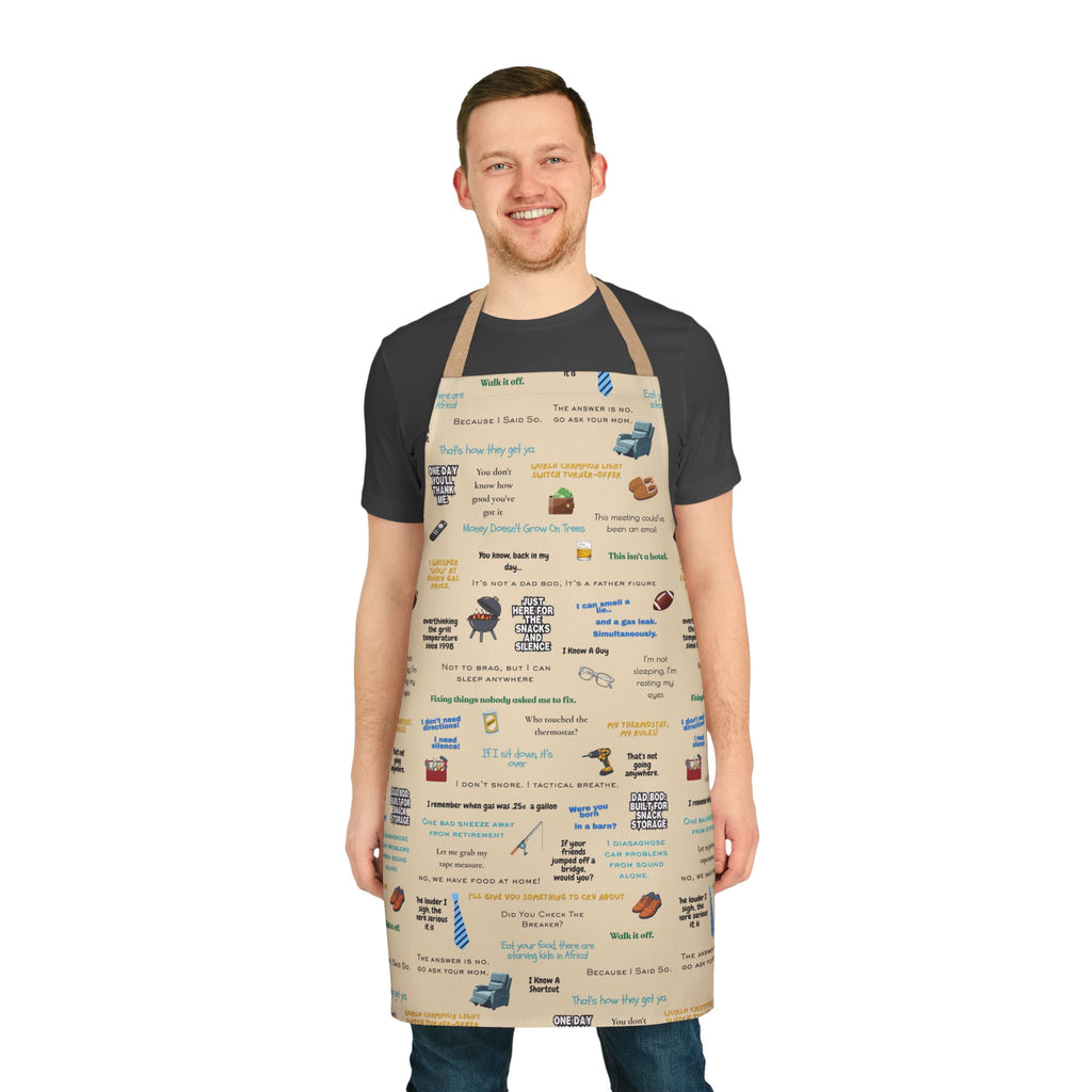 Chef Humor Apron — Funny Cooking Quotes & Icons All-Over Print