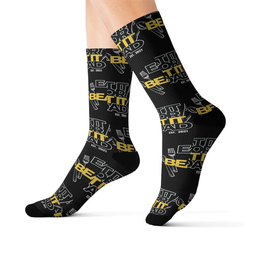 Eat It or Beat It Dad Socks