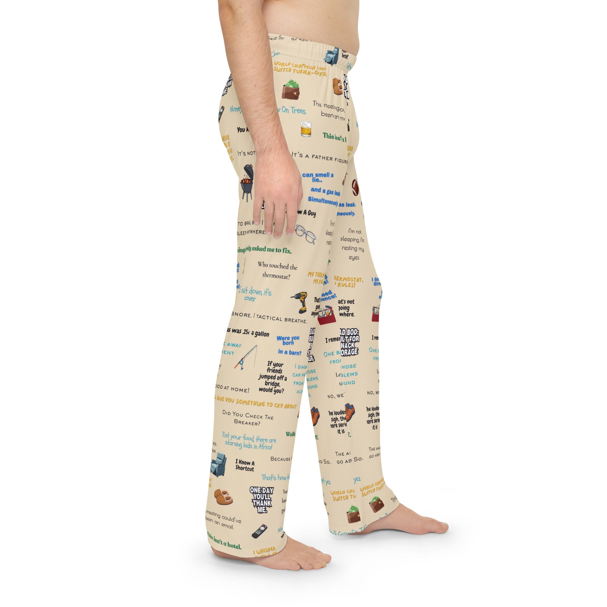 Dad Quotes Pajama Pants — Funny Father's Day Lounge Pants