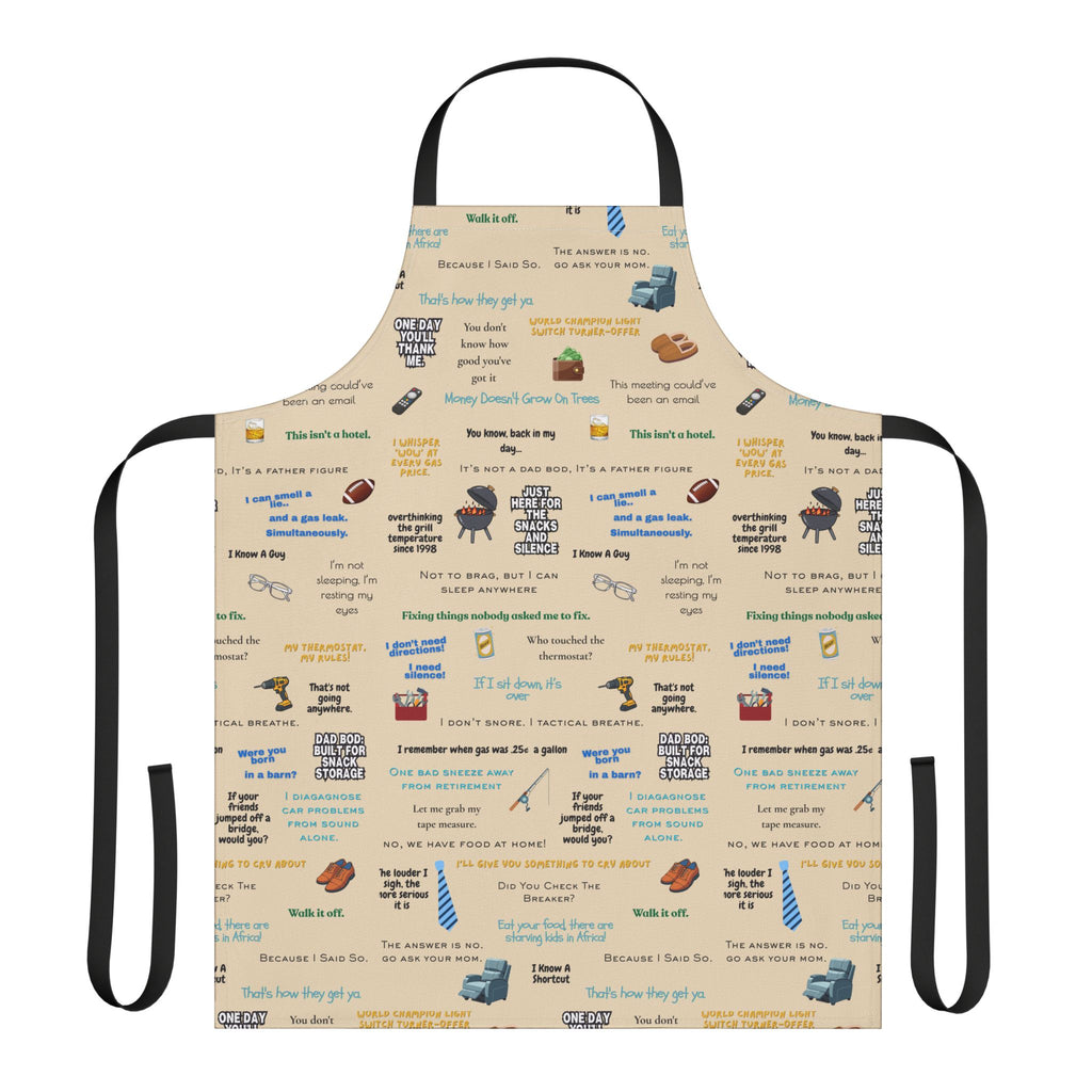 Chef Humor Apron — Funny Cooking Quotes & Icons All-Over Print
