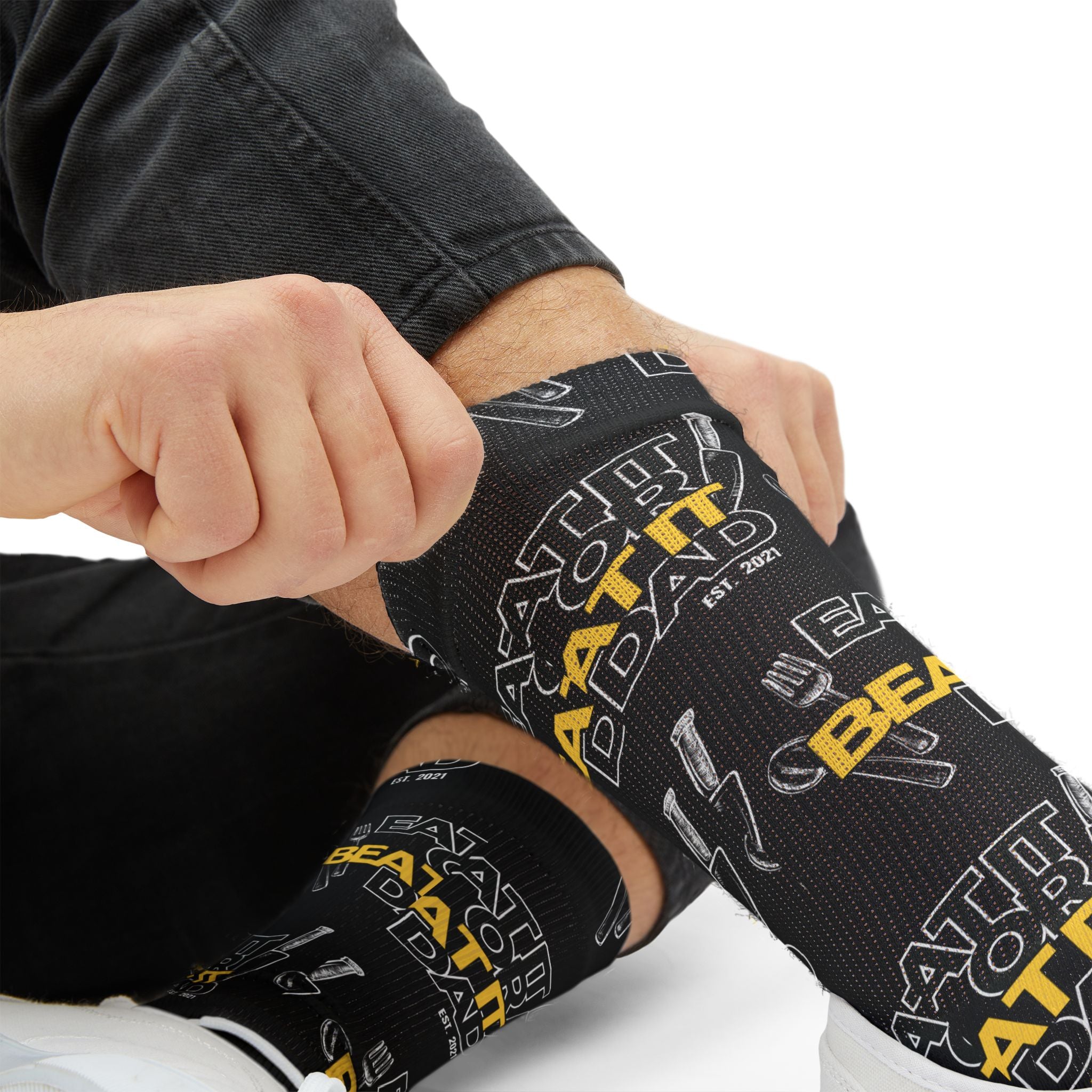Eat It or Beat It Dad Socks