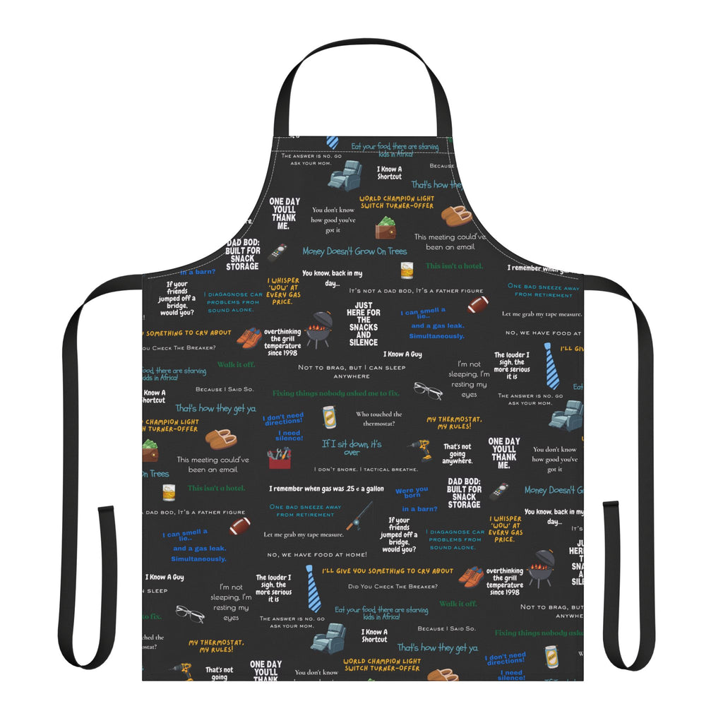 Chef Humor Apron — Funny Cooking Quotes & Icons All-Over Print