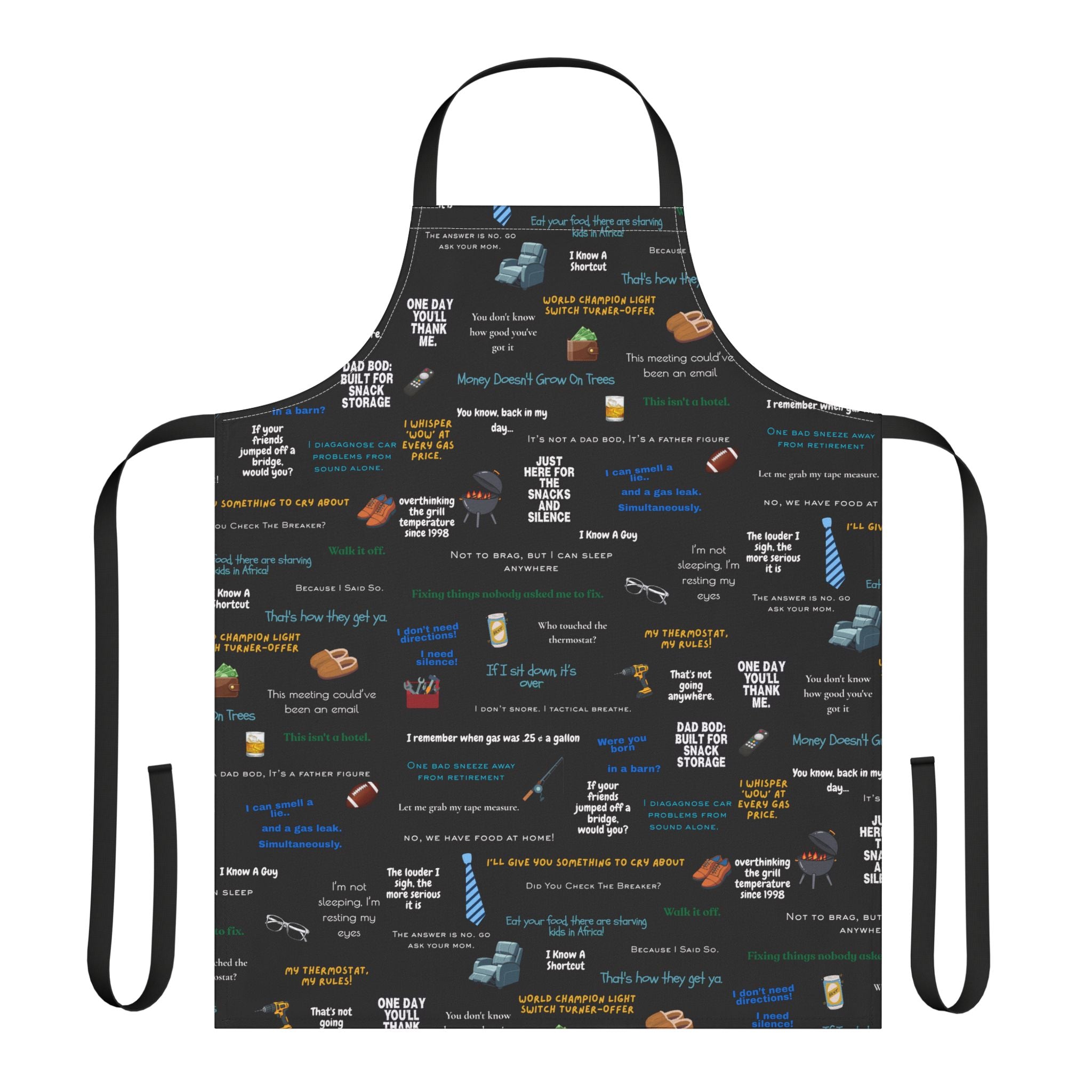 Chef Humor Apron — Funny Cooking Quotes & Icons All-Over Print
