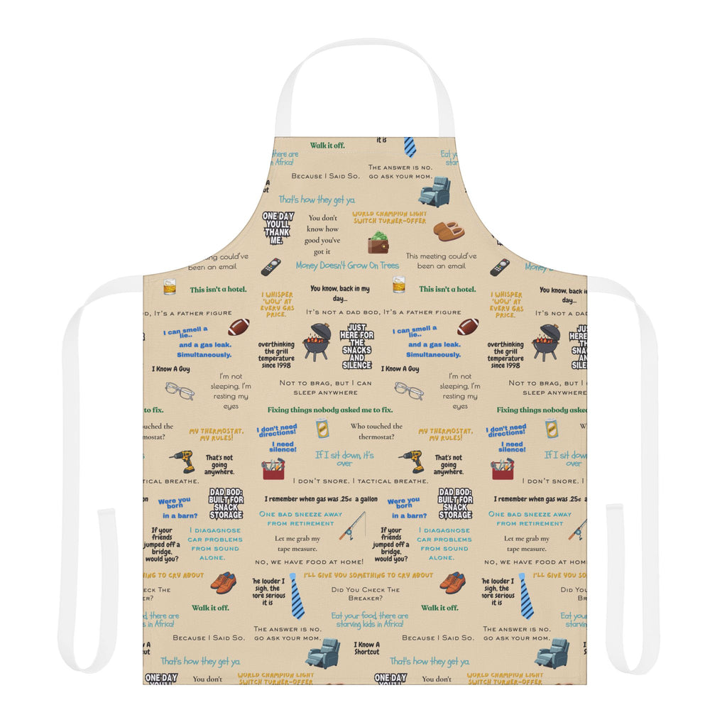 Chef Humor Apron — Funny Cooking Quotes & Icons All-Over Print