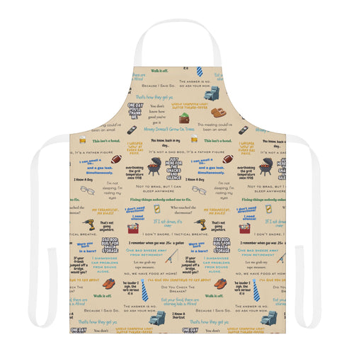 Chef Humor Apron — Funny Cooking Quotes & Icons All-Over Print