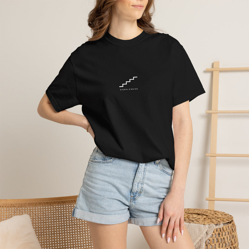 SIGNAL > NOISE Tee — Black