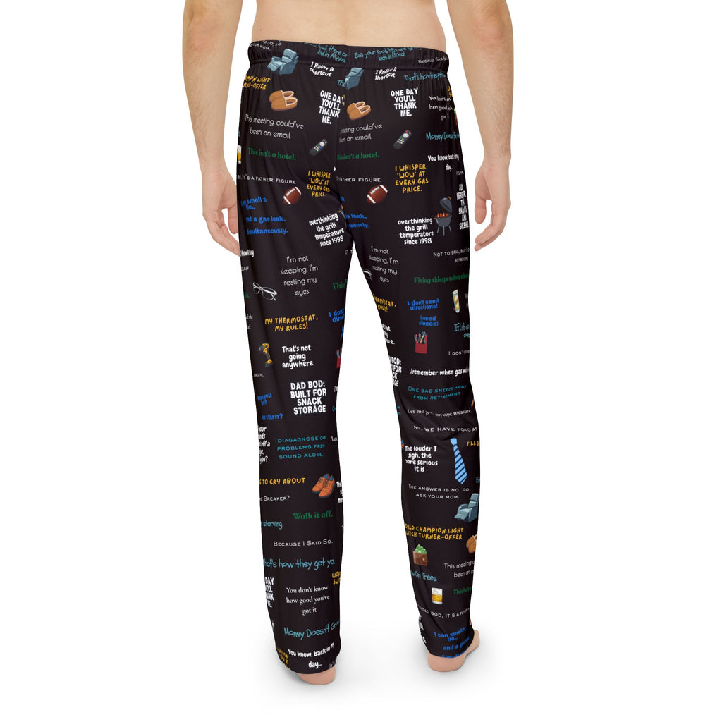 Men's Pajama Pants – Novelty Quote & Snack Pattern Lounge Pants