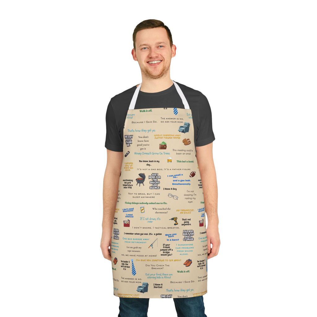 Chef Humor Apron — Funny Cooking Quotes & Icons All-Over Print