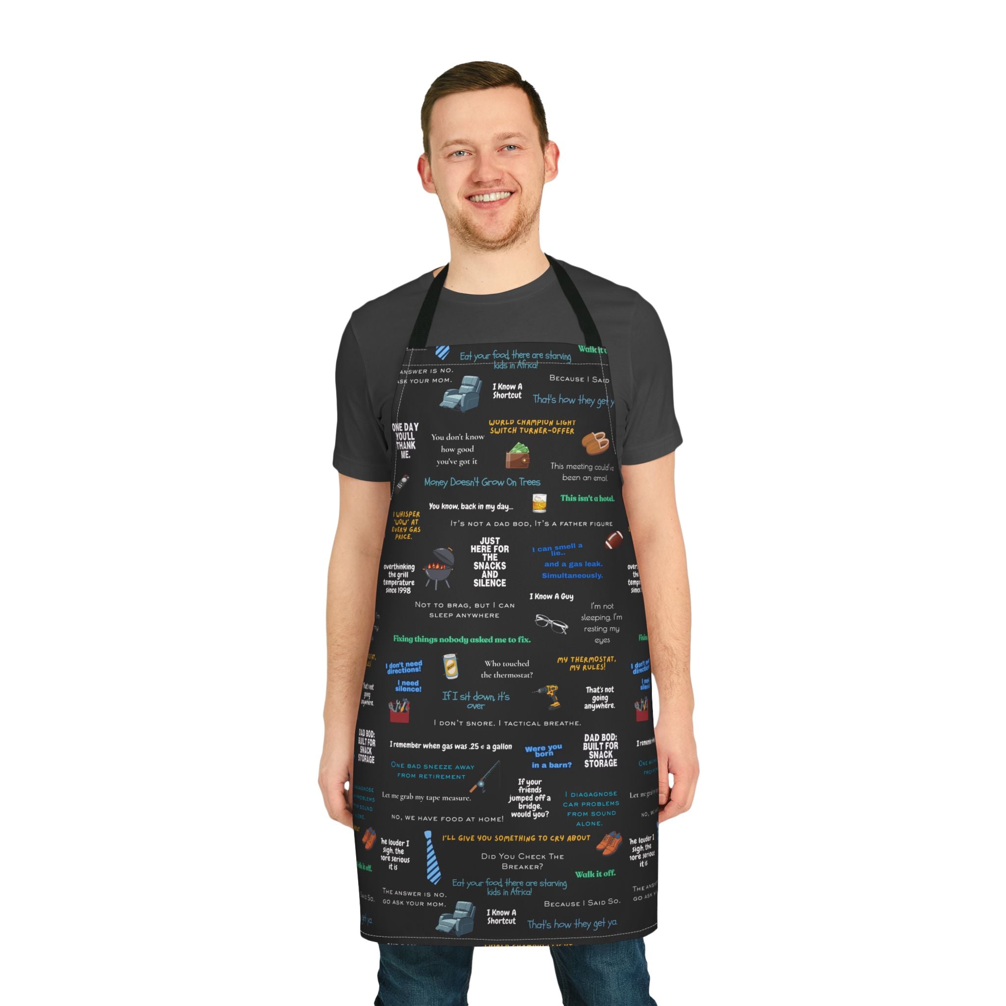 Chef Humor Apron — Funny Cooking Quotes & Icons All-Over Print