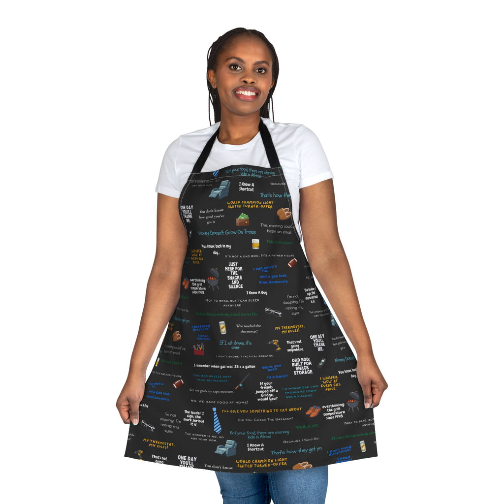 Chef Humor Apron — Funny Cooking Quotes & Icons All-Over Print
