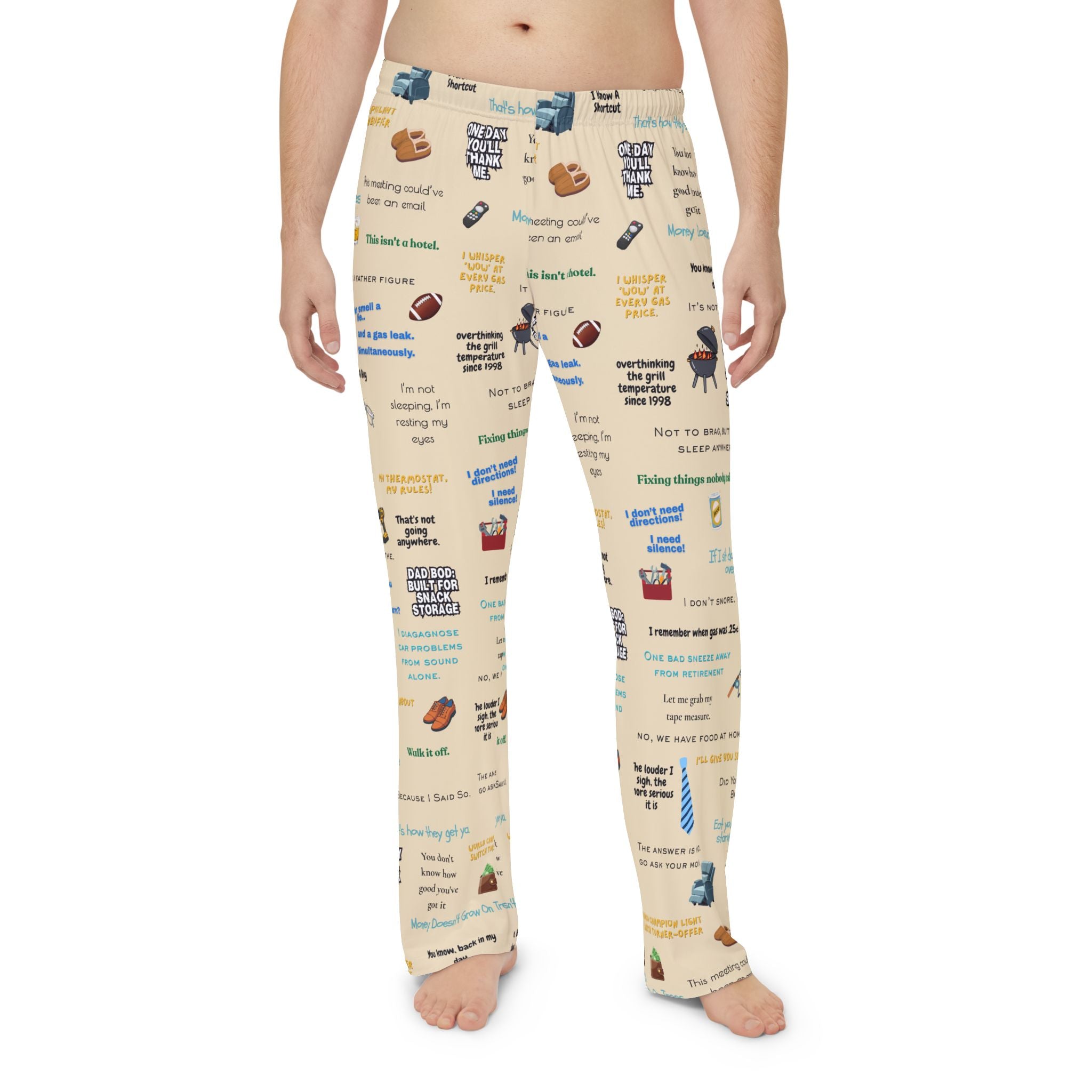 Dad Quotes Pajama Pants — Funny Father's Day Lounge Pants