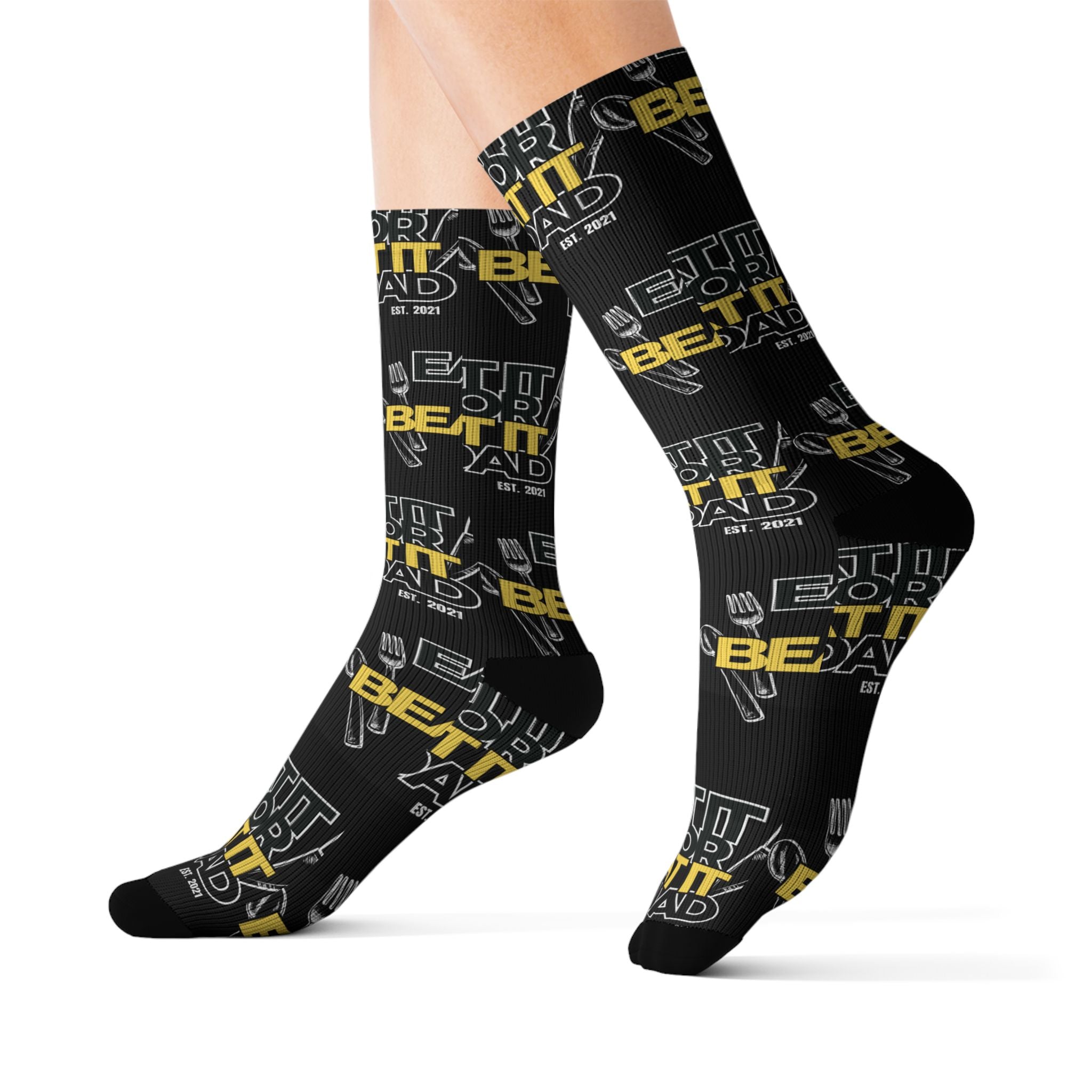 Eat It or Beat It Dad Socks