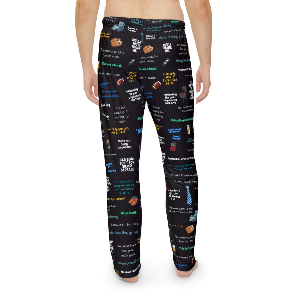 Men's Pajama Pants – Novelty Quote & Snack Pattern Lounge Pants