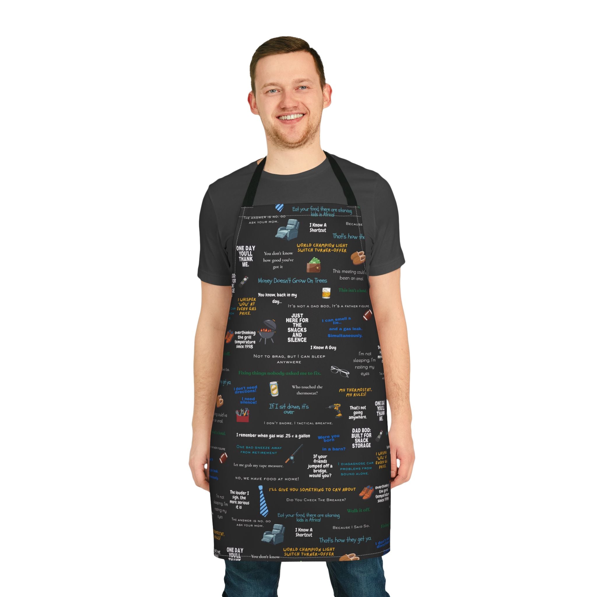 Chef Humor Apron — Funny Cooking Quotes & Icons All-Over Print