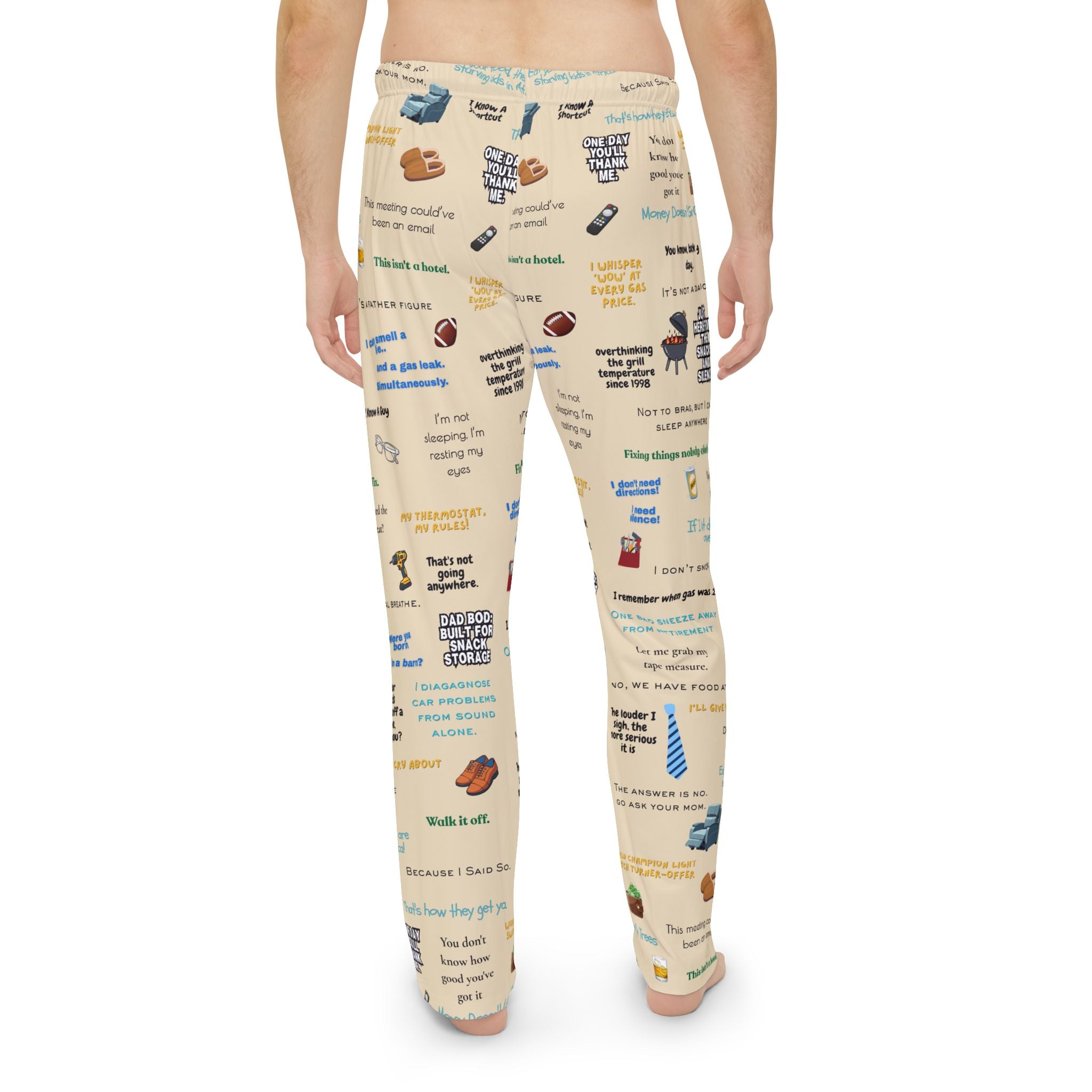 Dad Quotes Pajama Pants — Funny Father's Day Lounge Pants