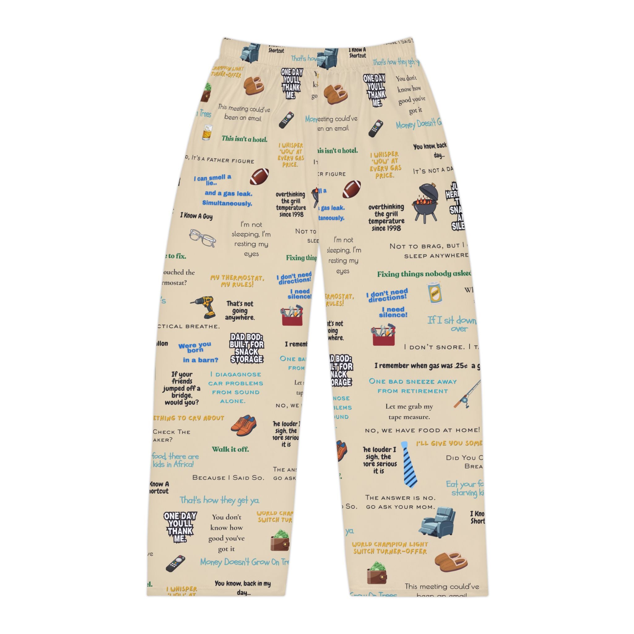 Dad Quotes Pajama Pants — Funny Father's Day Lounge Pants